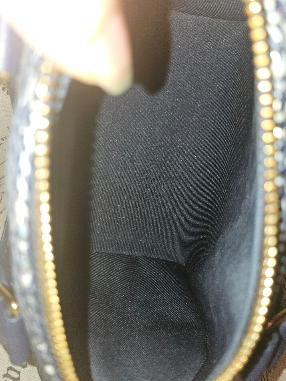 LOUIS VUITTON Speedy 20 Monoglam Bandouliere Jacquard Blue bag - Picture 11 of 16
